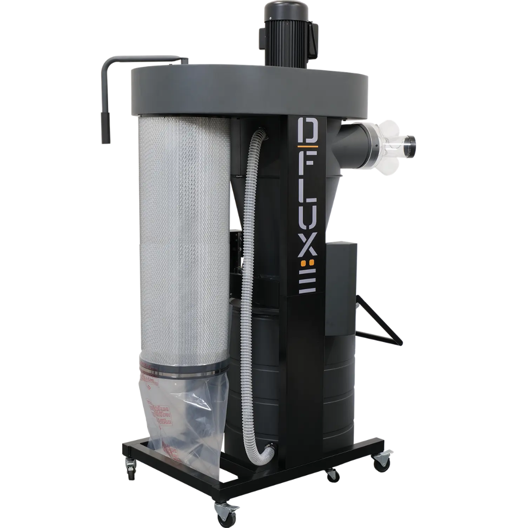 Laguna D|Flux: 3 MDCDF32201 vertical dust extraction system with high-efficiency filtration housing