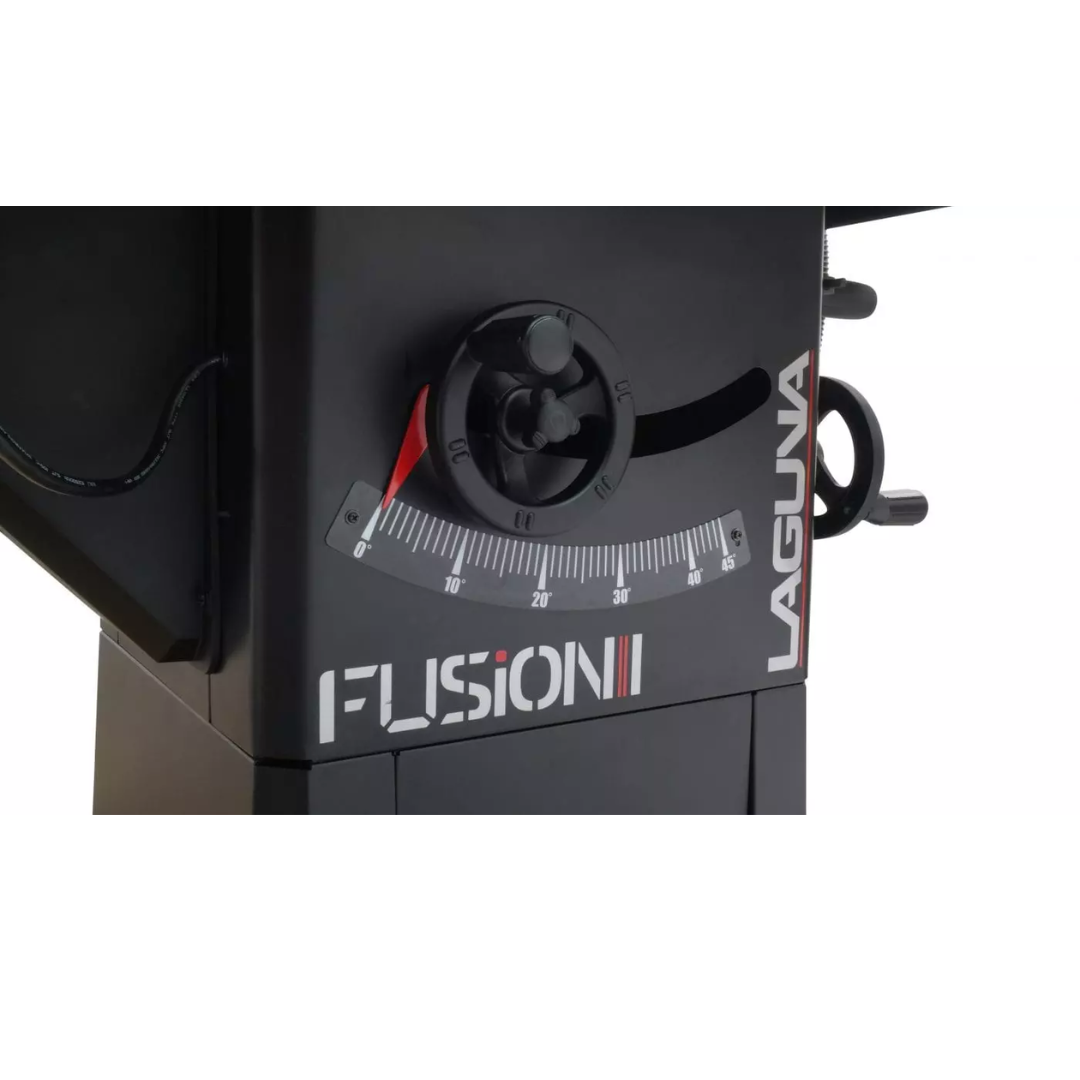 Laguna F1 Fusion Tablesaw MTSF132110150-0130 cabinet base with power switch and safety controls