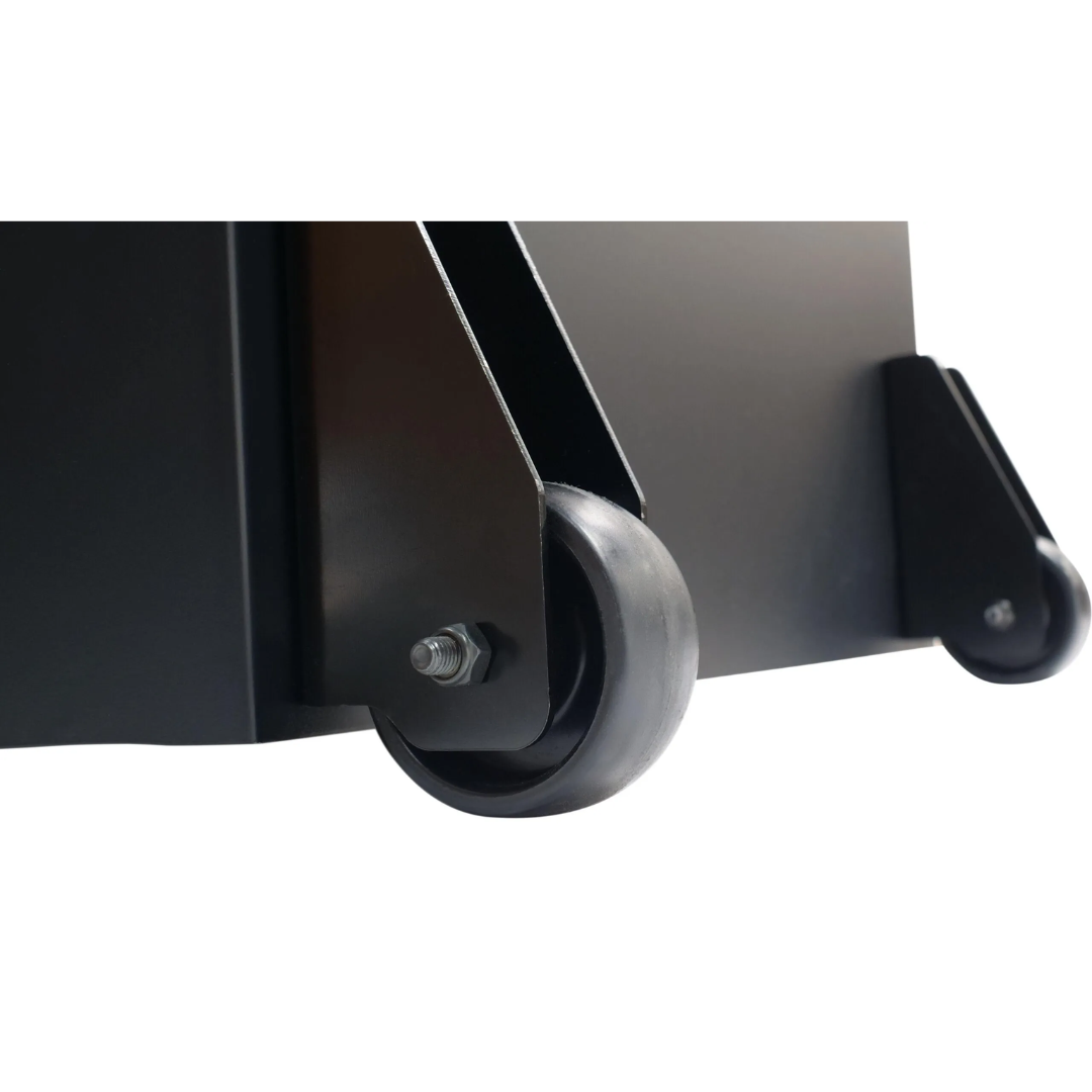 Laguna F1 Wheel System PTSF132110150-0130-001 mobility wheel kit attached to cabinet base for easy table saw movement