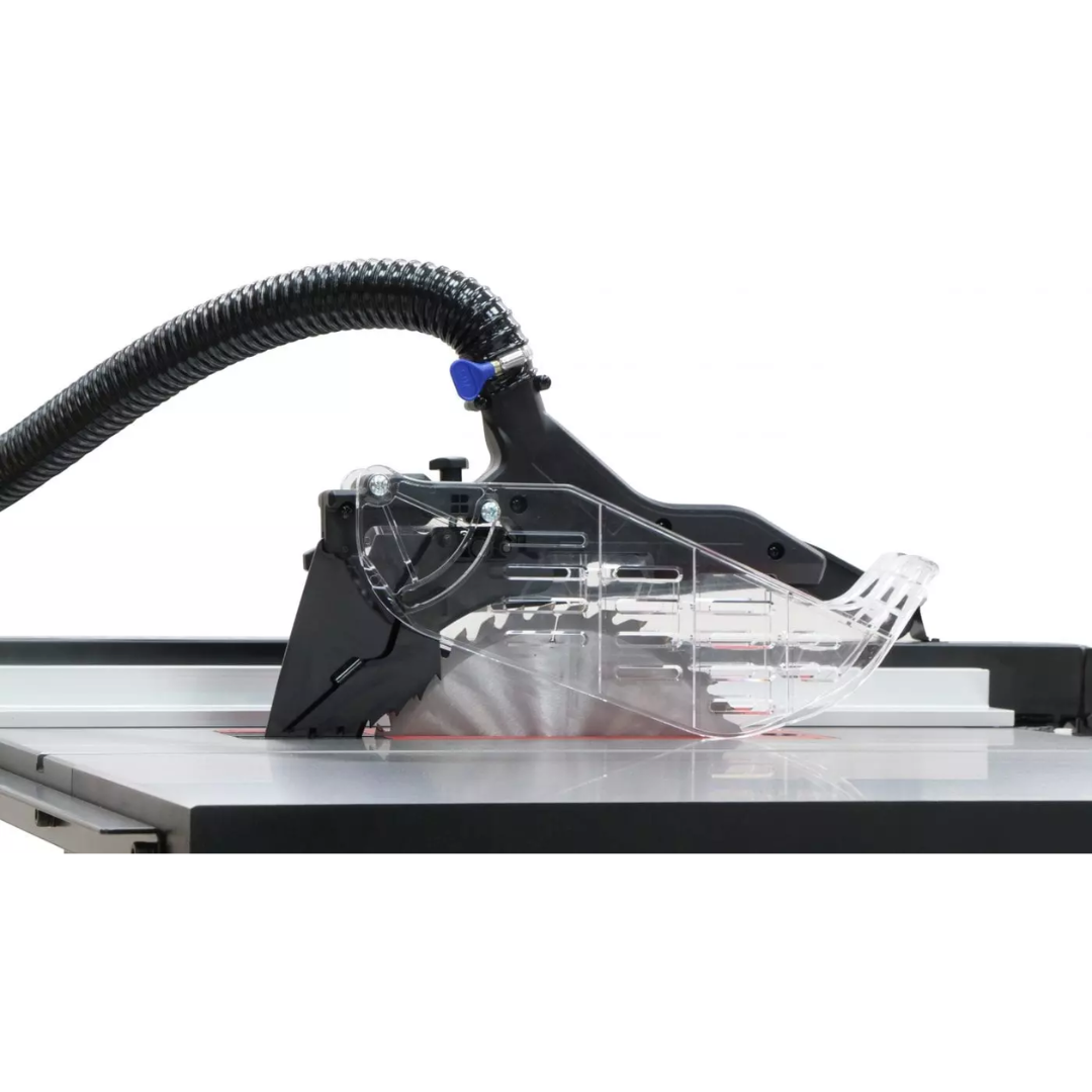 Laguna F2 Fusion Tablesaw MTSF236110175-0130 blade guard and dust collection hose system