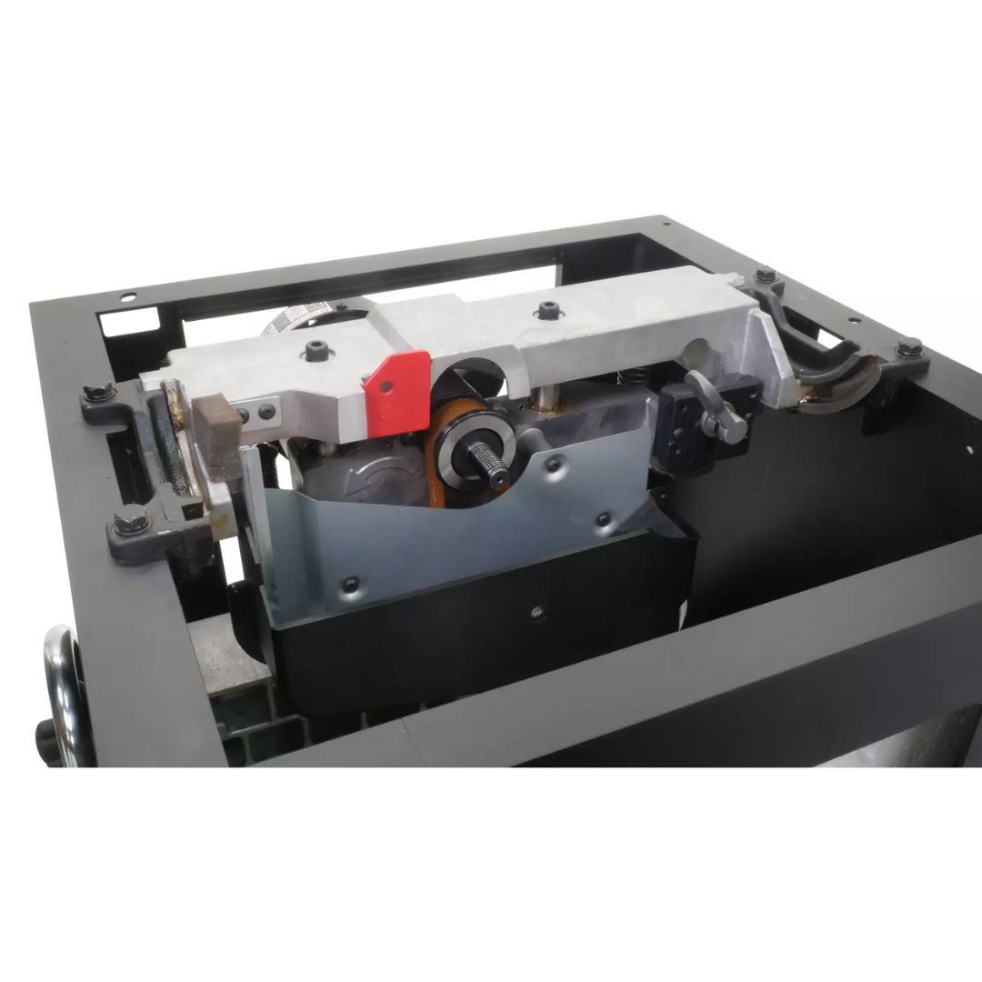 Laguna F2 Fusion Tablesaw MTSF236110175-0130 fence locking mechanism and rail system close-up