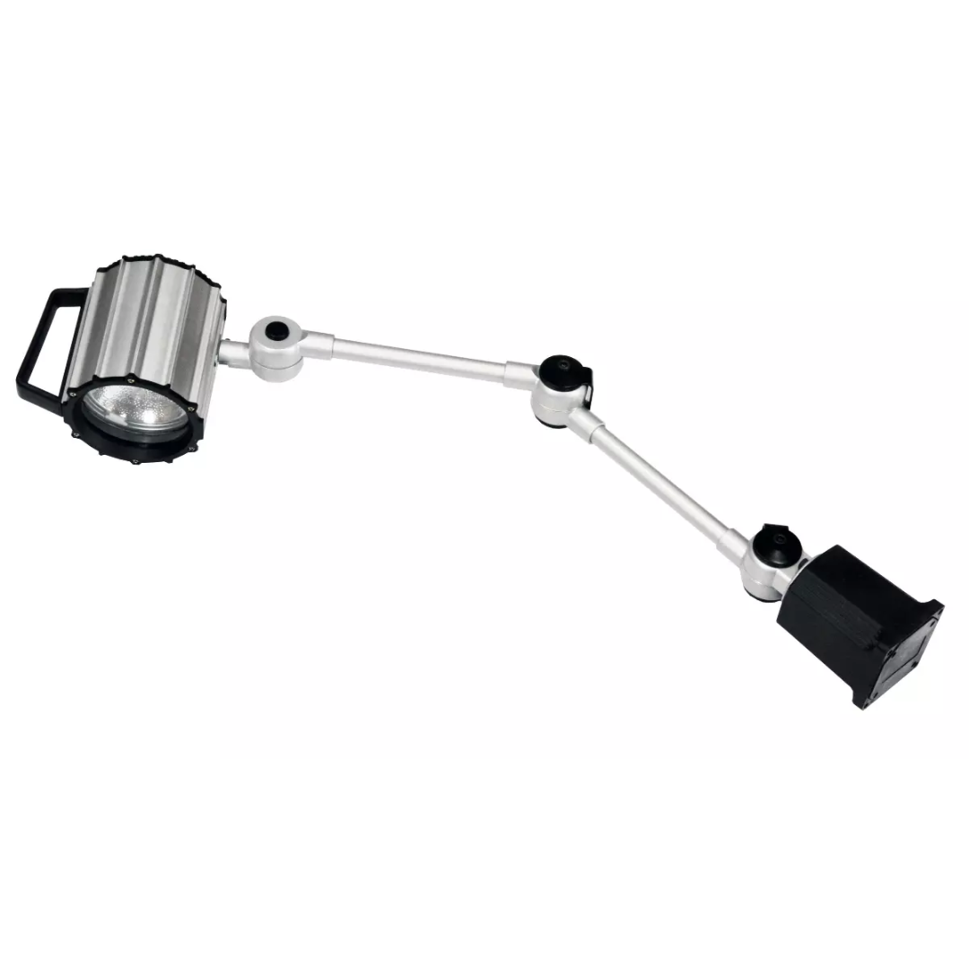Laguna Halogen Light Double Arm 220V MBA14BX-LIGHT220-DA flexible articulating arm light with power cord and mounting base