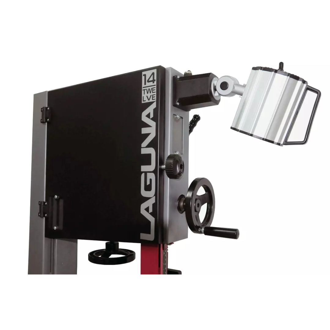 Laguna Halogen Light Short Arm MBA14/12 LIGHT compact adjustable task light mounted on bandsaw for focused illumination