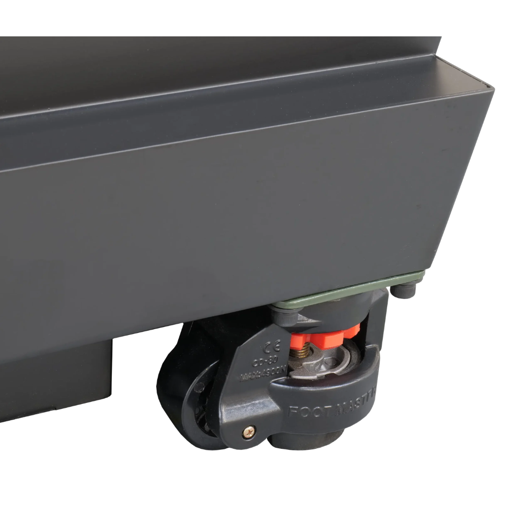 Laguna JX|12 ShearTec: II Jointer MJ12X88P-0130 heavy-duty mobility wheels integrated into base