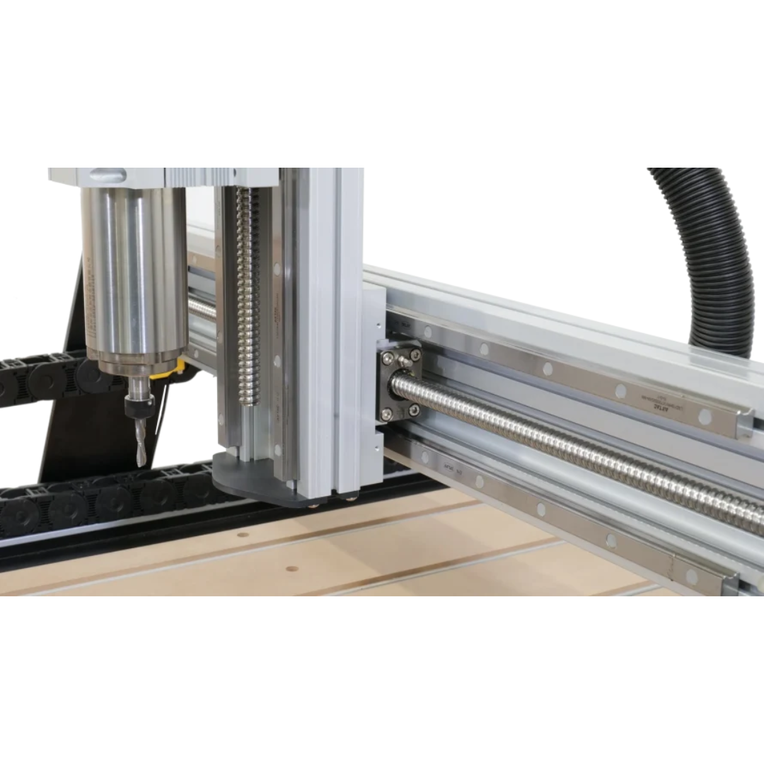 Laguna KX|24 KX2401 CNC router rail system close-up showing linear motion components