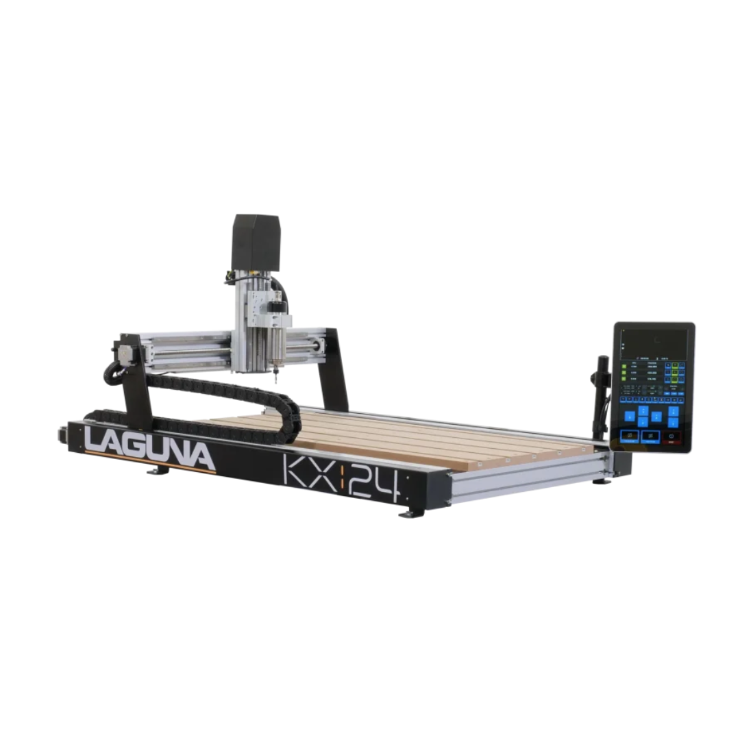 Laguna KX|24 KX2401 CNC router top view displaying work surface and gantry system