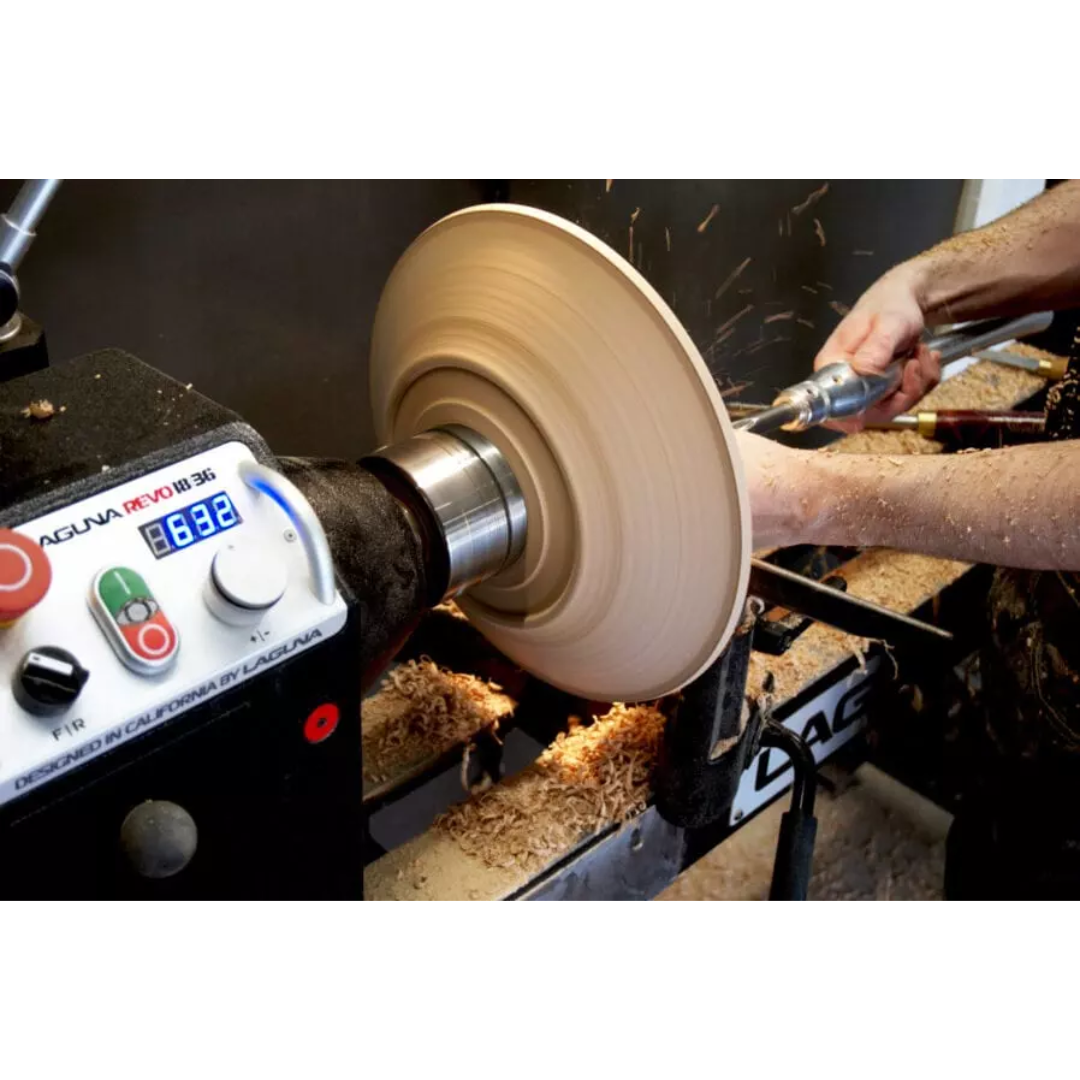 Laguna Revo 18|36 Lathe 220V MLAREVO 1836-220 bowl turning application with variable speed control