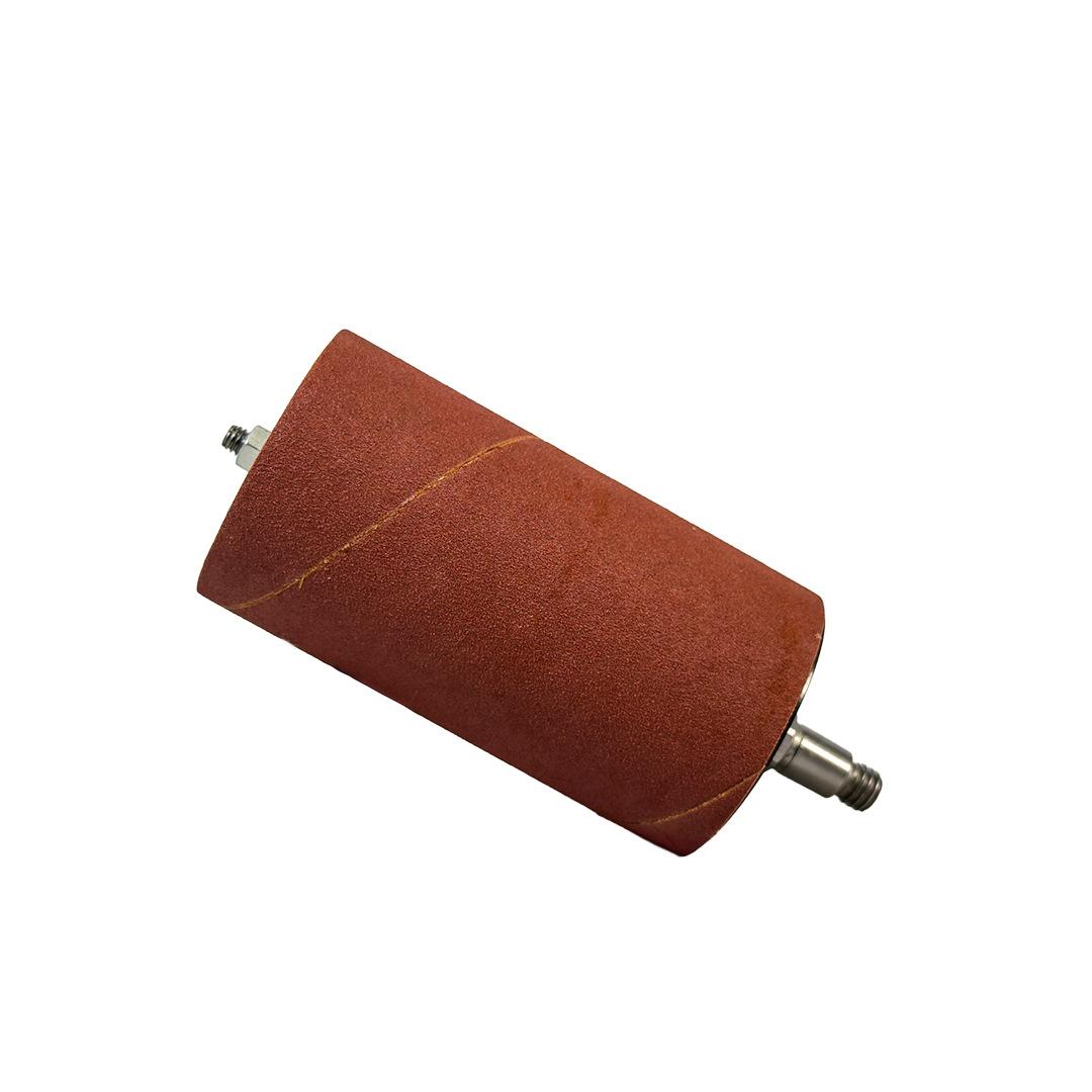 Laguna SS|14 Spindle Sander 3″ Spindle Assembly sanding drum with abrasive sleeve mounted on spindle shaft for oscillating spindle sander