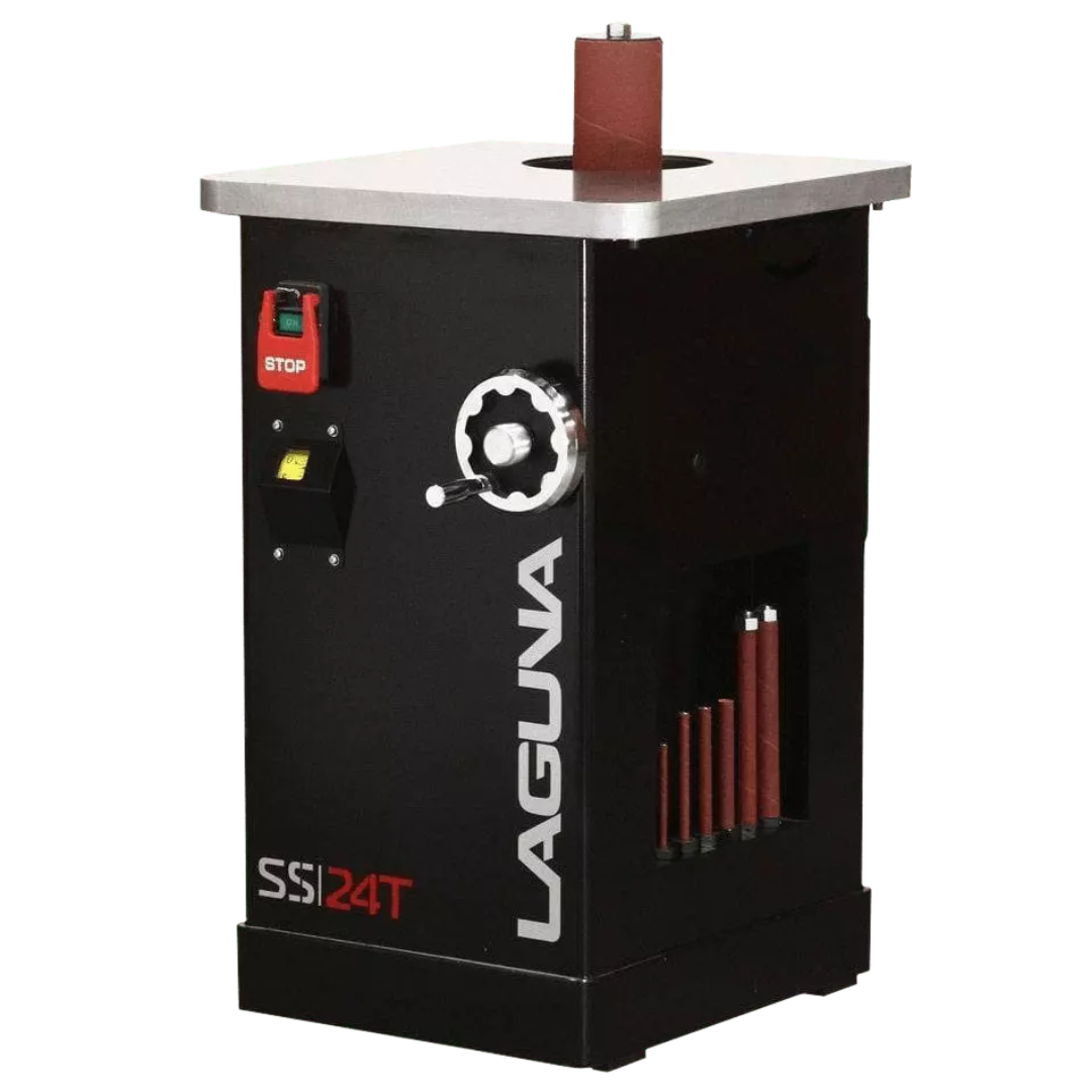 Laguna SS|24 Spindle Sander MSANOS24X24-110V-1-0320 large oscillating spindle sander with square table and enclosed cabinet base