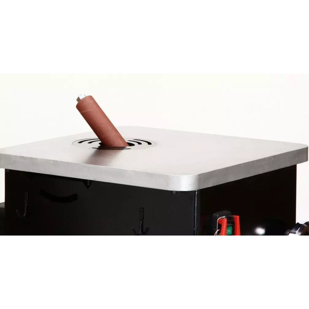 Laguna SS|24 Spindle Sander MSANOS24X24-110V-1-0320 sanding spindle installed through table with precision insert