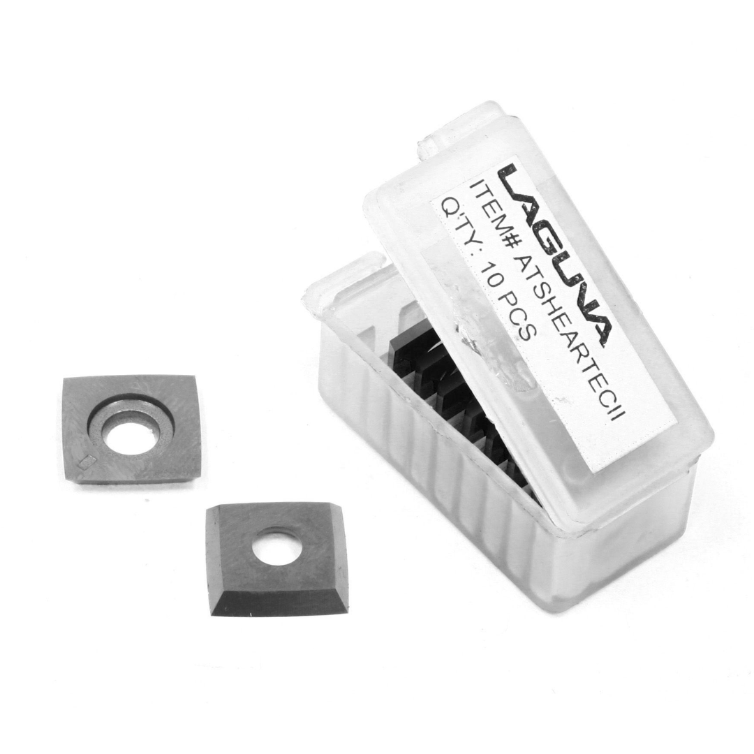 Laguna ShearTec II Replacement Knives ATSHEARTECII 4-sided carbide insert knives in storage case with precision cutting edges for cutterhead systems