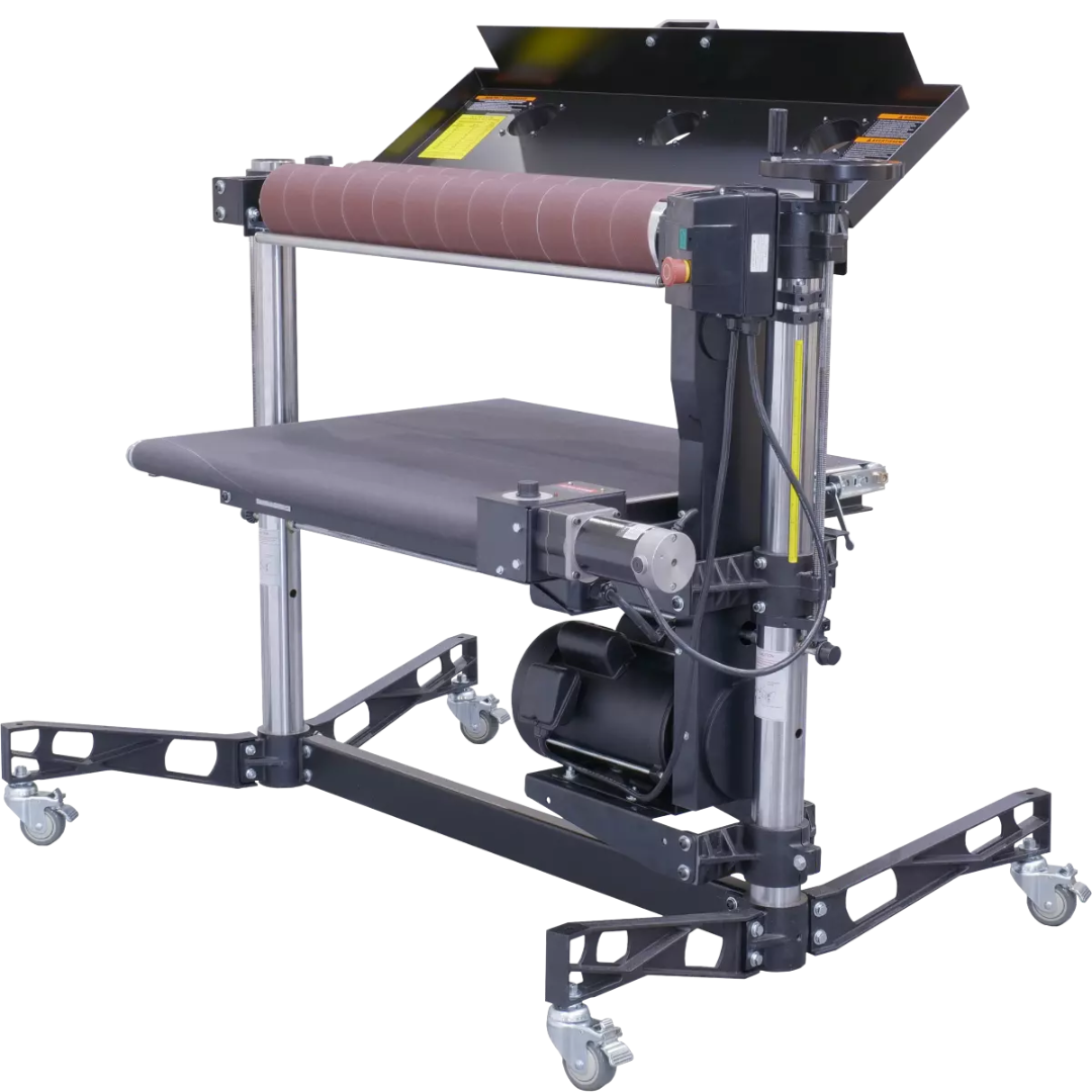 Laguna SuperMax 37×2 Double Drum Sander SUPMX-937003 angled view showing dual drum configuration and control system