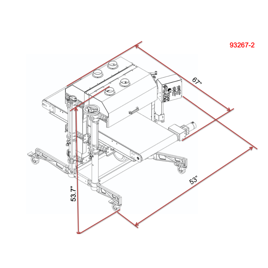 Laguna SuperMax SuperBrush Double Brush Sander exploded technical drawing with labeled components