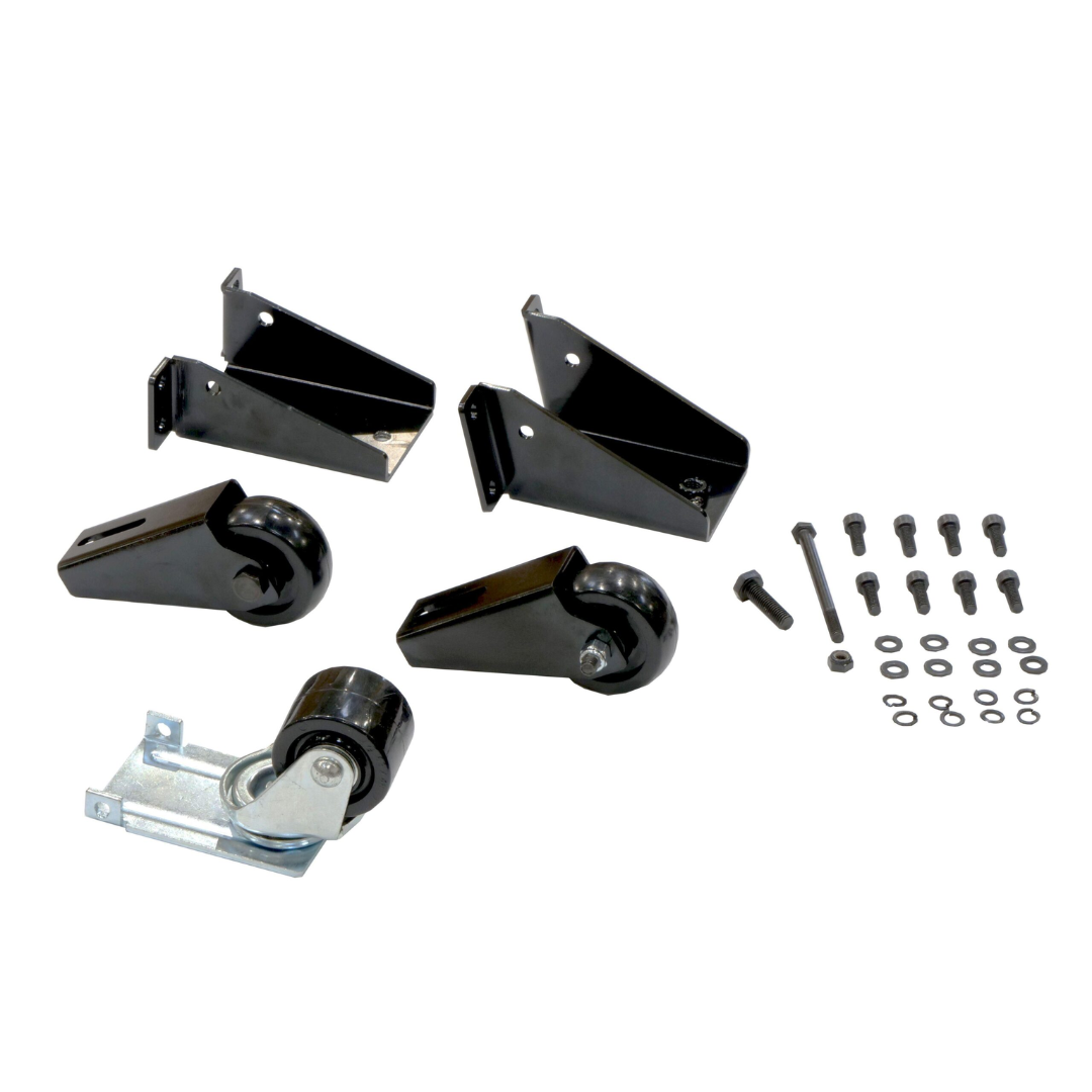 Laguna Universal Wheel System for Jointer & Planer UNIJPWS21 mobility kit with caster wheels, mounting brackets, and hardware for machine movement