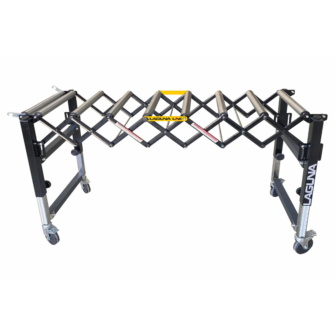 Laguna XP|20 20″ Flexible Roller Conveyor Table XP2001 expandable roller conveyor table with scissor-frame design for material support and transfer