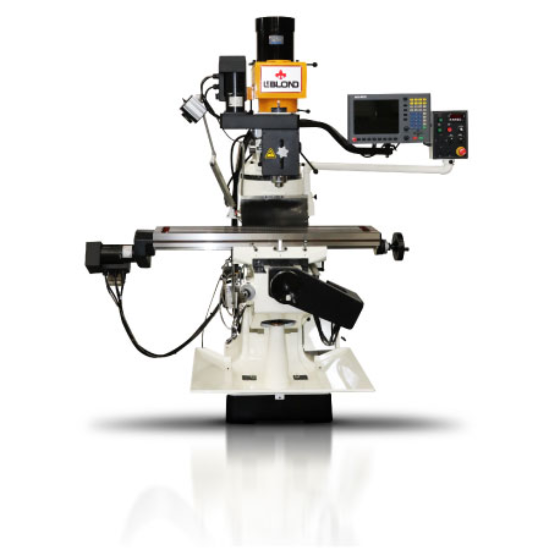 LeBlond LVM 9″ x 48″ Mill with CNC Control LVM948CNC vertical milling machine with digital control panel, precision table, and industrial spindle head for accurate machining operations