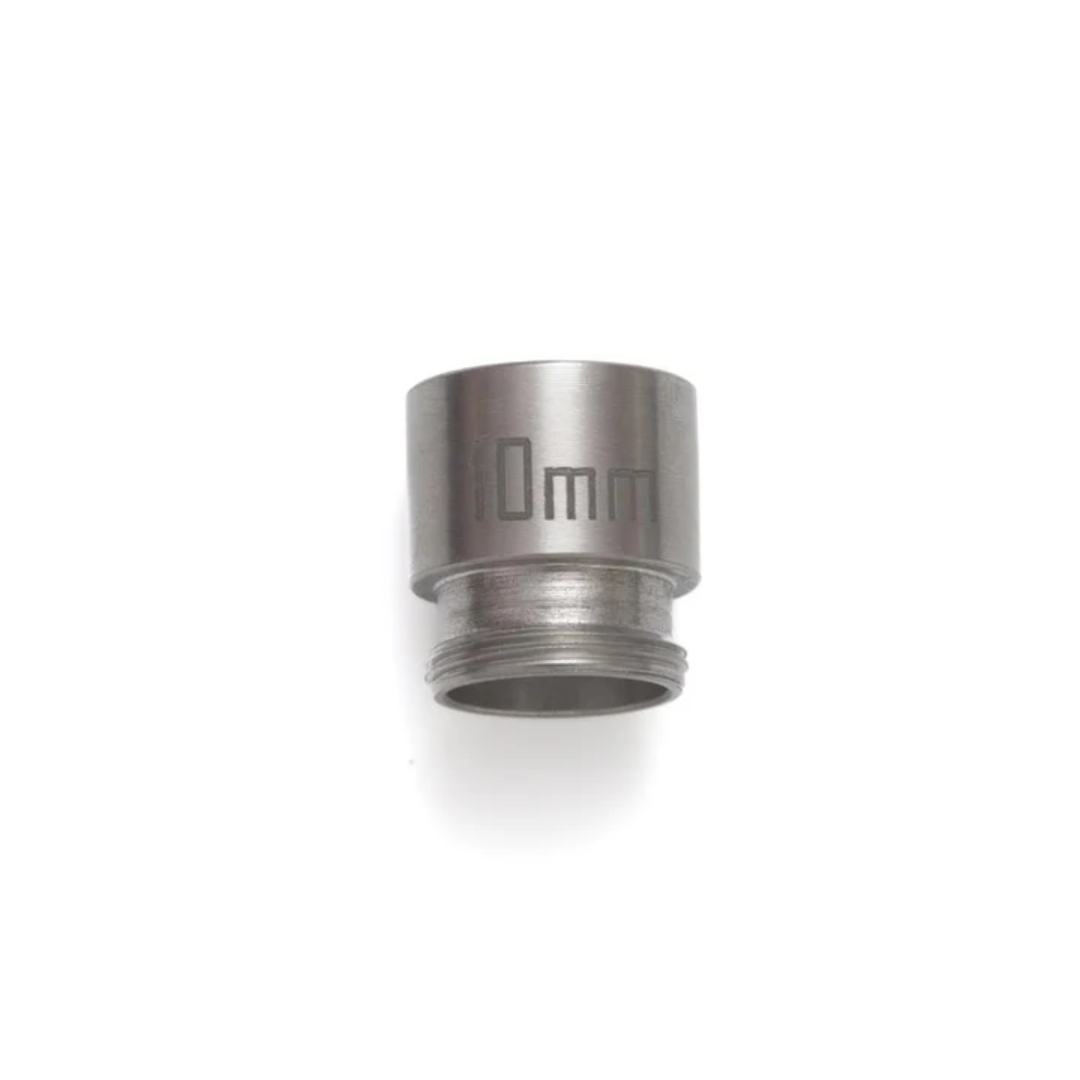 LightWELD 10 mm Nozzle Extension CMUS0008377XXXXU precision machined metal nozzle extension with 10mm marking for laser welding applications