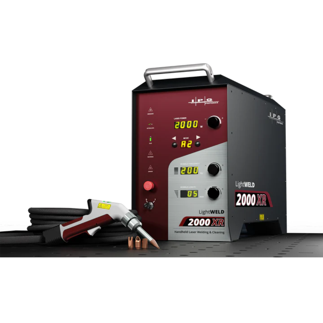 LightWELD 2000 XR handheld laser welding and cleaning system SYSHHWXR2000001U complete unit with power supply, welding gun, and accessories for industrial laser applications