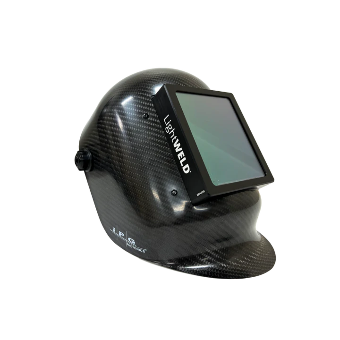 LightWELD Carbon Fiber Laser Welding Helmet CLWH-100 lightweight carbon fiber welding helmet with integrated auto-darkening lens for laser welding protection