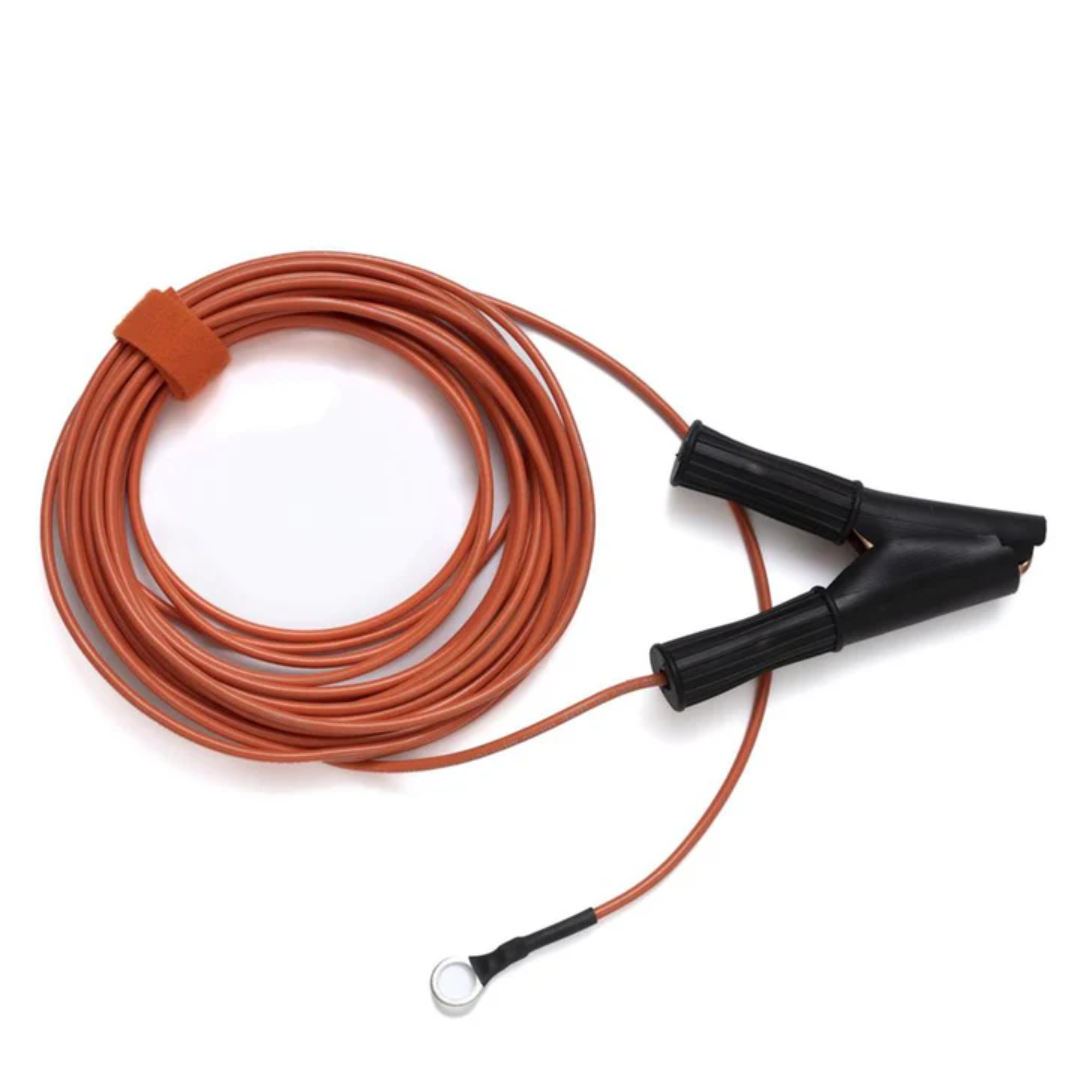 LightWELD Material Interlock Clamp and Cable CEU00002583XXXXU grounding clamp with extended cable and secure connection terminal for laser welding system safety interlock