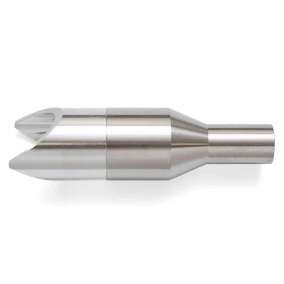 LightWELD XC 2-Prong Cleaning Nozzle precision machined metal welding nozzle cleaning tool with dual prong design on white background