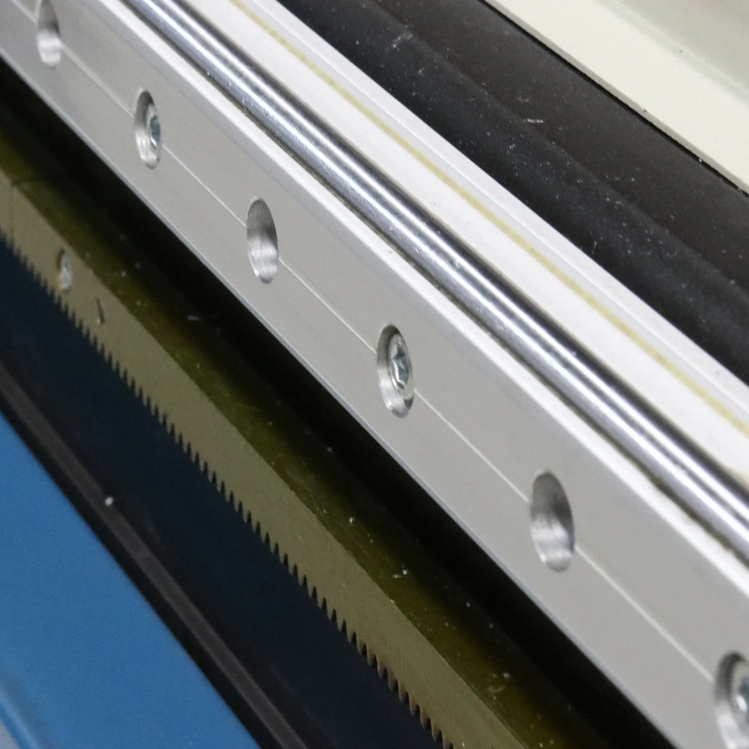 Linear guide rail on the Baileigh CNC Plasma Table PT-44AH-W 1225307 engineered for accurate CNC axis travel and repeatable cutting performance.