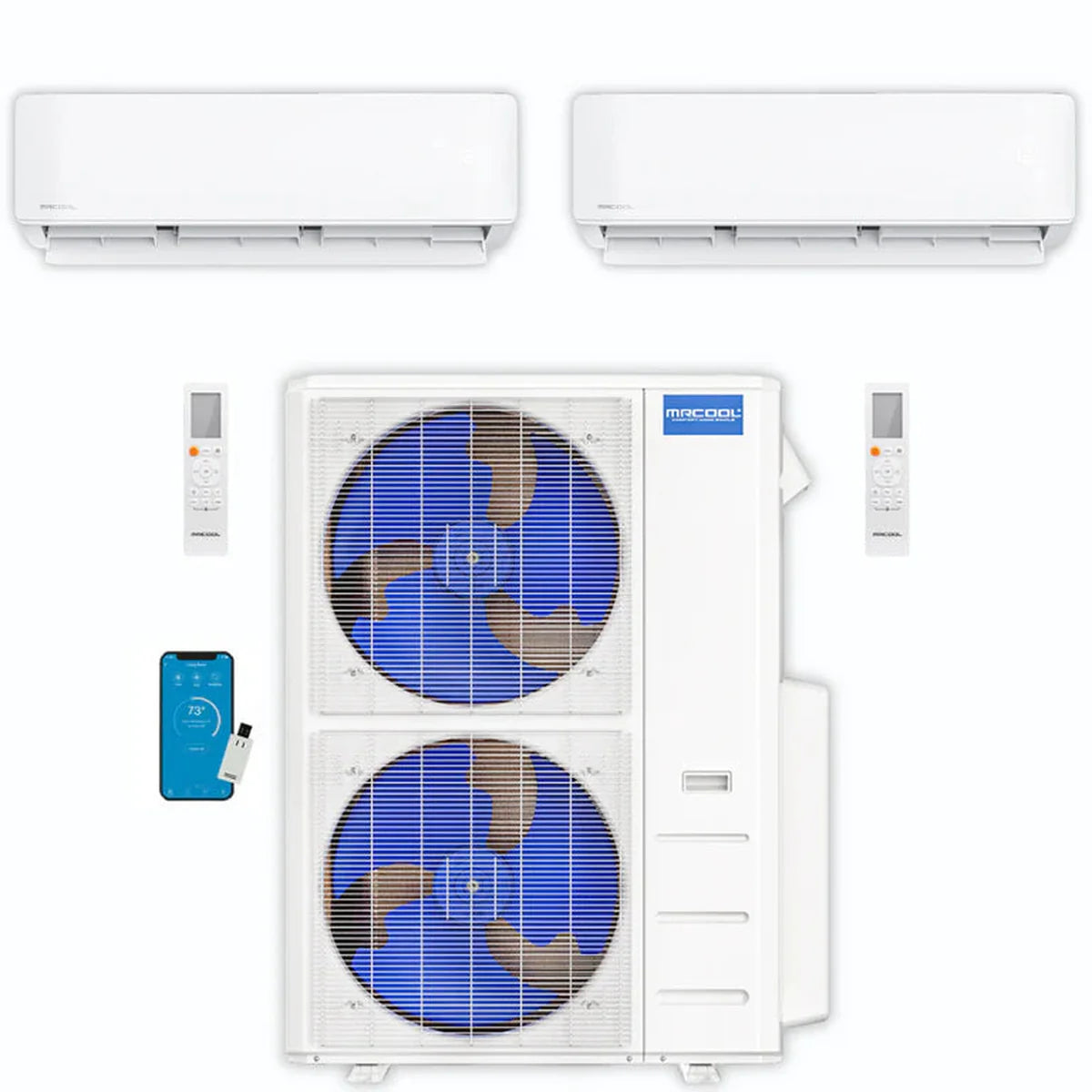 MRCOOL DIY 5th Gen 2-Zone 48,000 BTU (24K+24K)