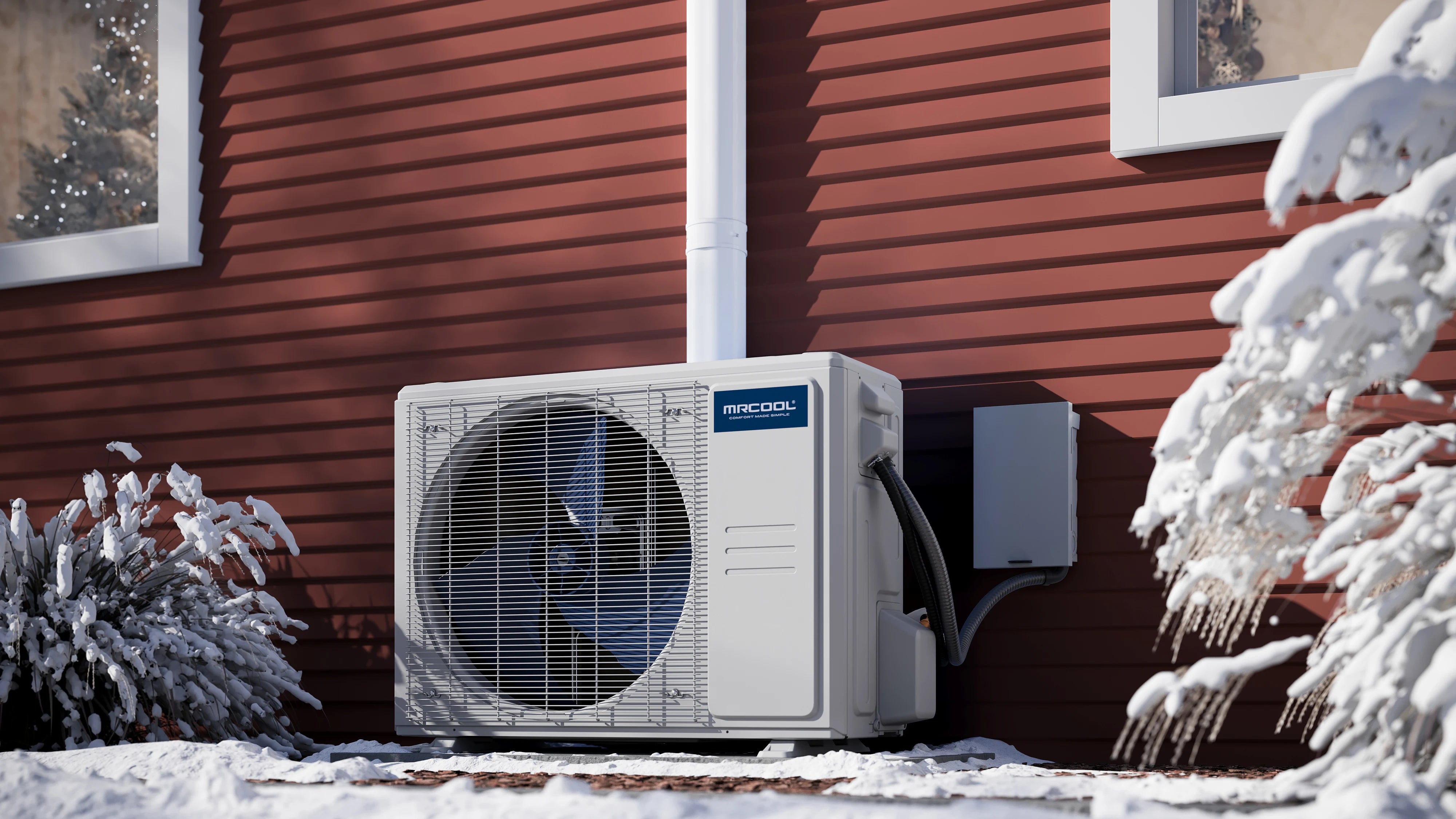 MRCOOL 5th Gen DIY 24K Single Zone Mini-split System 230v DIY-24-HP-WM-230D25-O with condenser outdoor