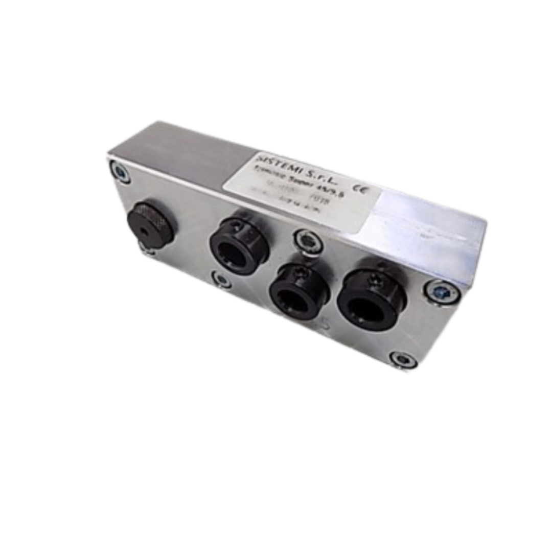 Maggi Hinge Boring Head - BLUM 00008392 precision hinge boring head with multiple drill outputs for cabinet hinge applications