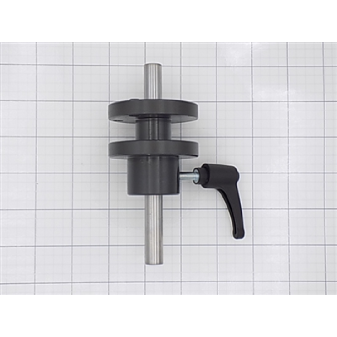Maggi Reference Stop - LONG PANEL TRANSVERSE BORING 21/23/29 26001071 side view showing cylindrical body, mounting shaft, and clamp handle for secure positioning