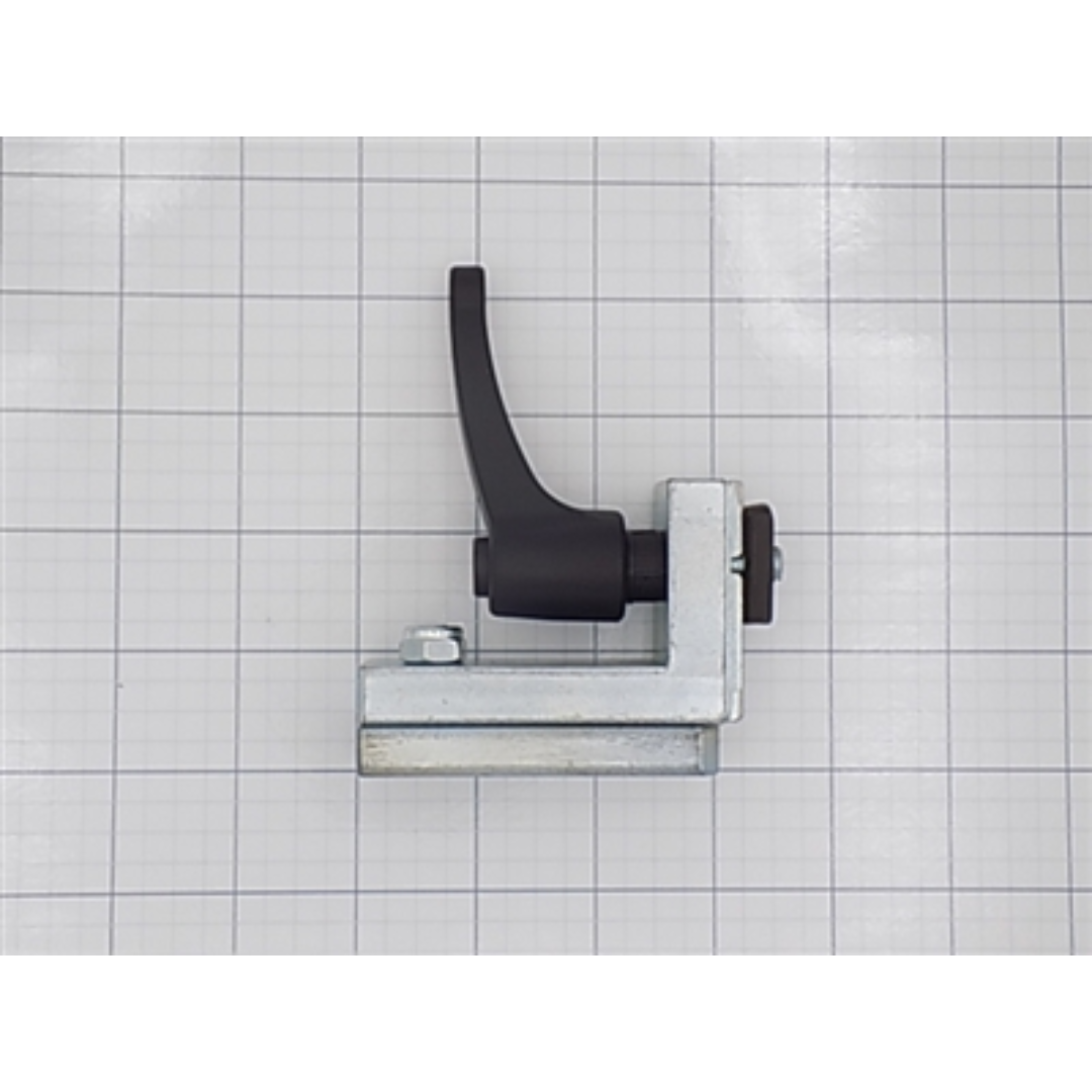 Maggi STOP FOR BORING SYSTEM 46 26010051 installed on work surface showing mounted configuration with ergonomic lever for accurate and consistent boring operations.