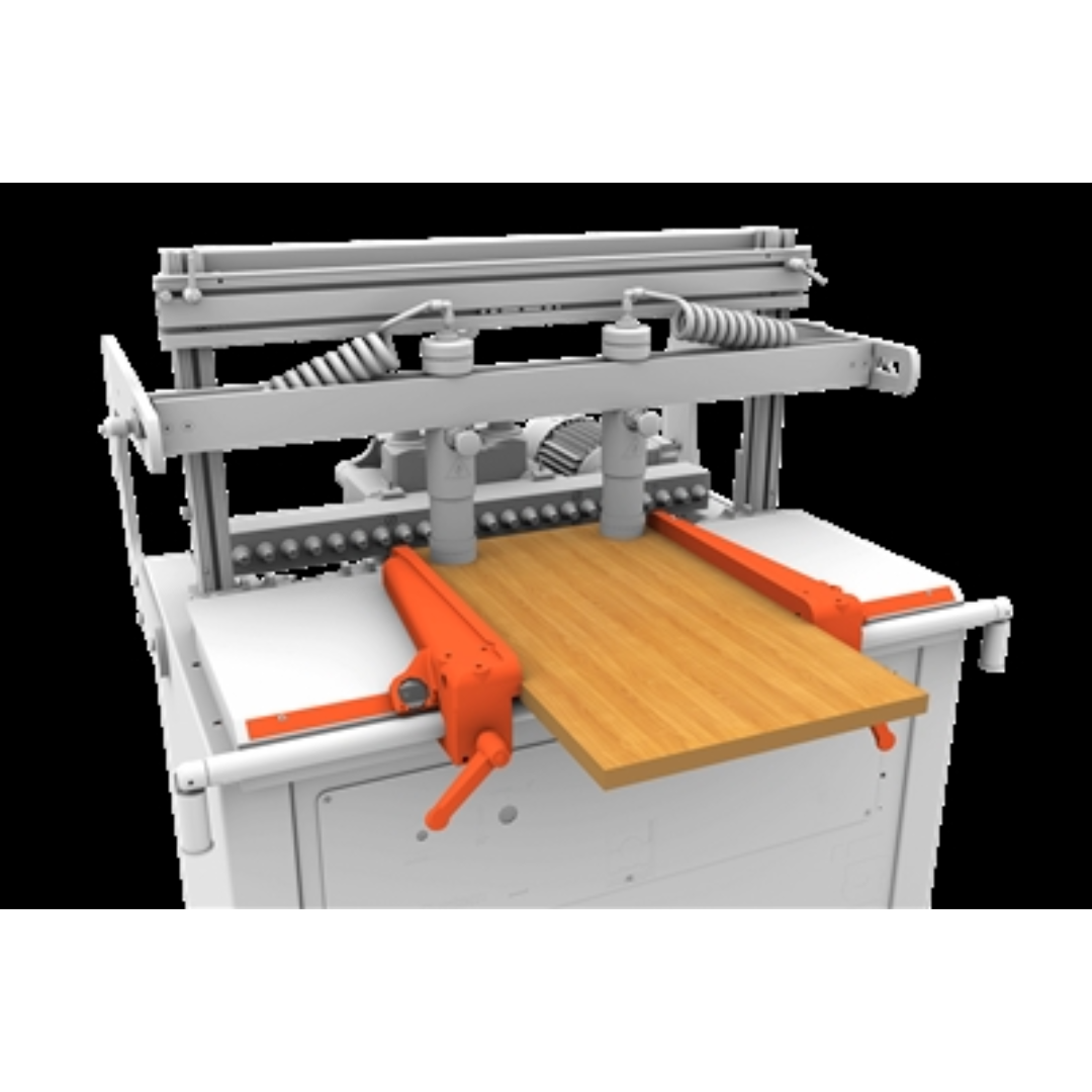 Maggi System 21 Prestige Construction/Line Borer MAG-SYSTEM-21P cabinet assembly application showing hinge drilling configuration