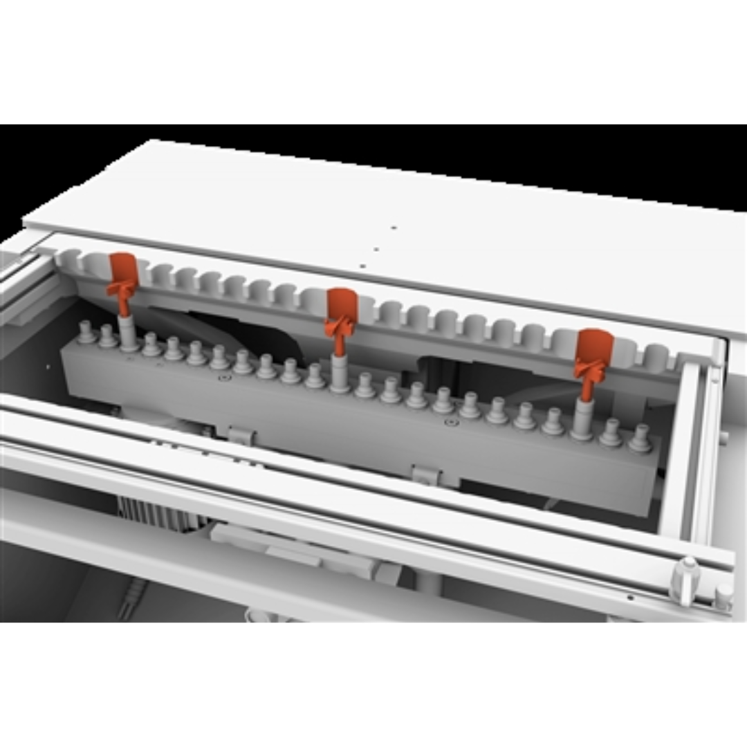 Maggi System 21 Prestige Construction/Line Borer MAG-SYSTEM-21P detailed view of precision boring rail and spindle alignment system