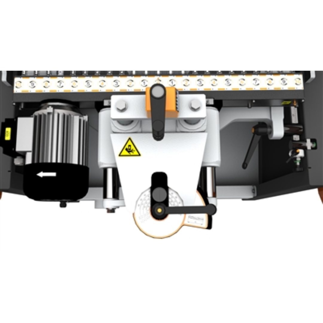 Maggi System 23 Construction/Line Borer MAG-SYSTEM-23 side view showing roller supports and material feed system