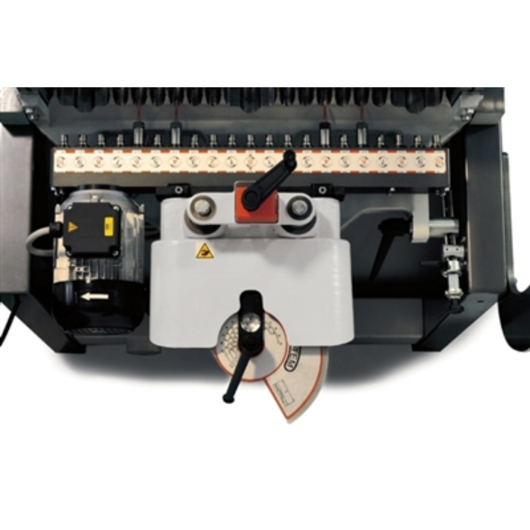 Maggi System 35 Construction/Line Borer MAG-SYSTEM-35 front view highlighting controls, clamps, and pneumatic drilling system