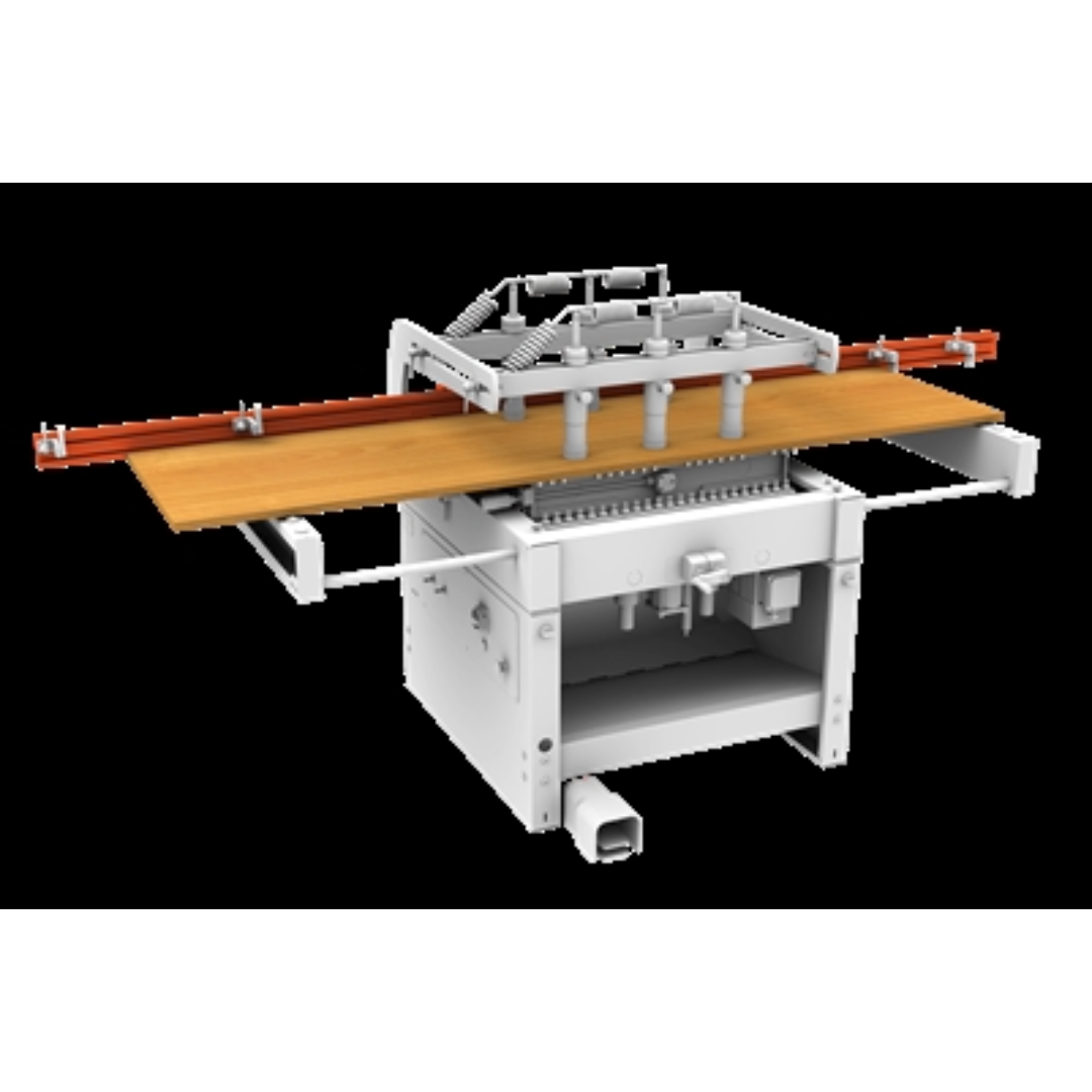 Maggi System 46 Double Row Line Boring Machine MAG-SYSTEM-46 full machine view showing extended support table and fence system