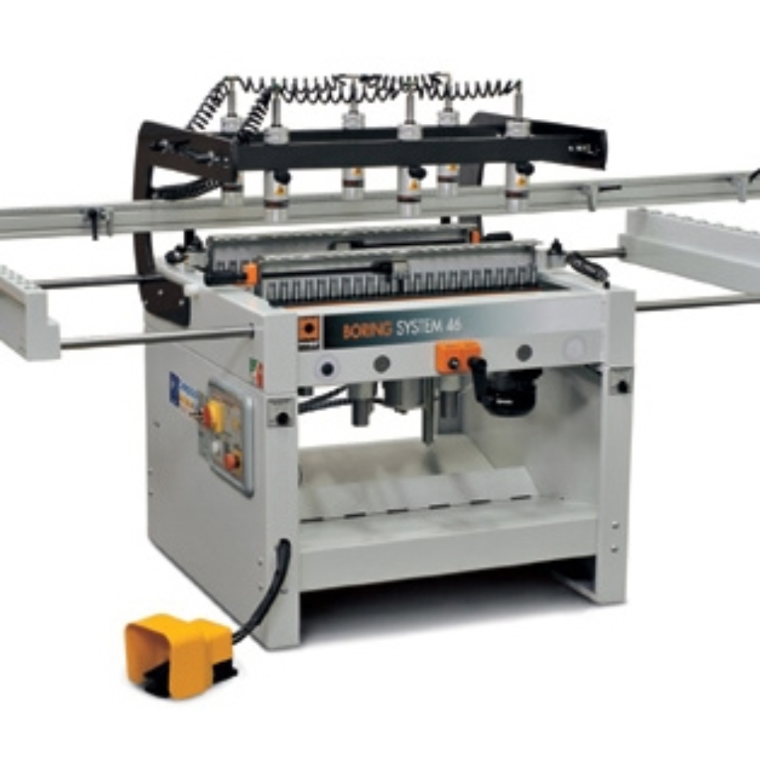 Maggi System 46 Double Row Line Boring Machine MAG-SYSTEM-46 industrial dual-row line boring machine with extended table and precision drilling system
