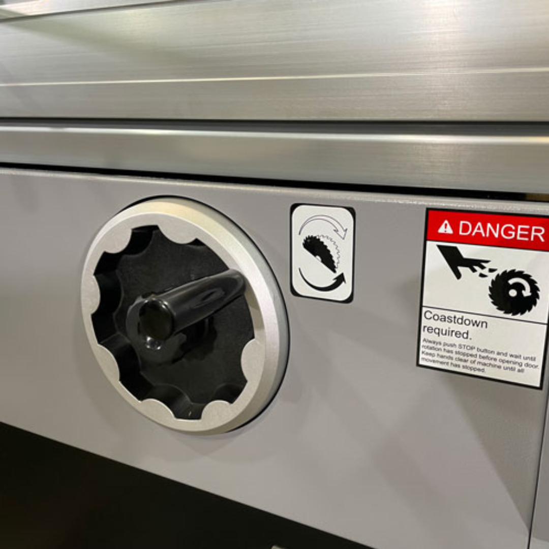 Maksiwa BMT.3200.IR Blade Tilt Adjustment Wheel with Safety Label