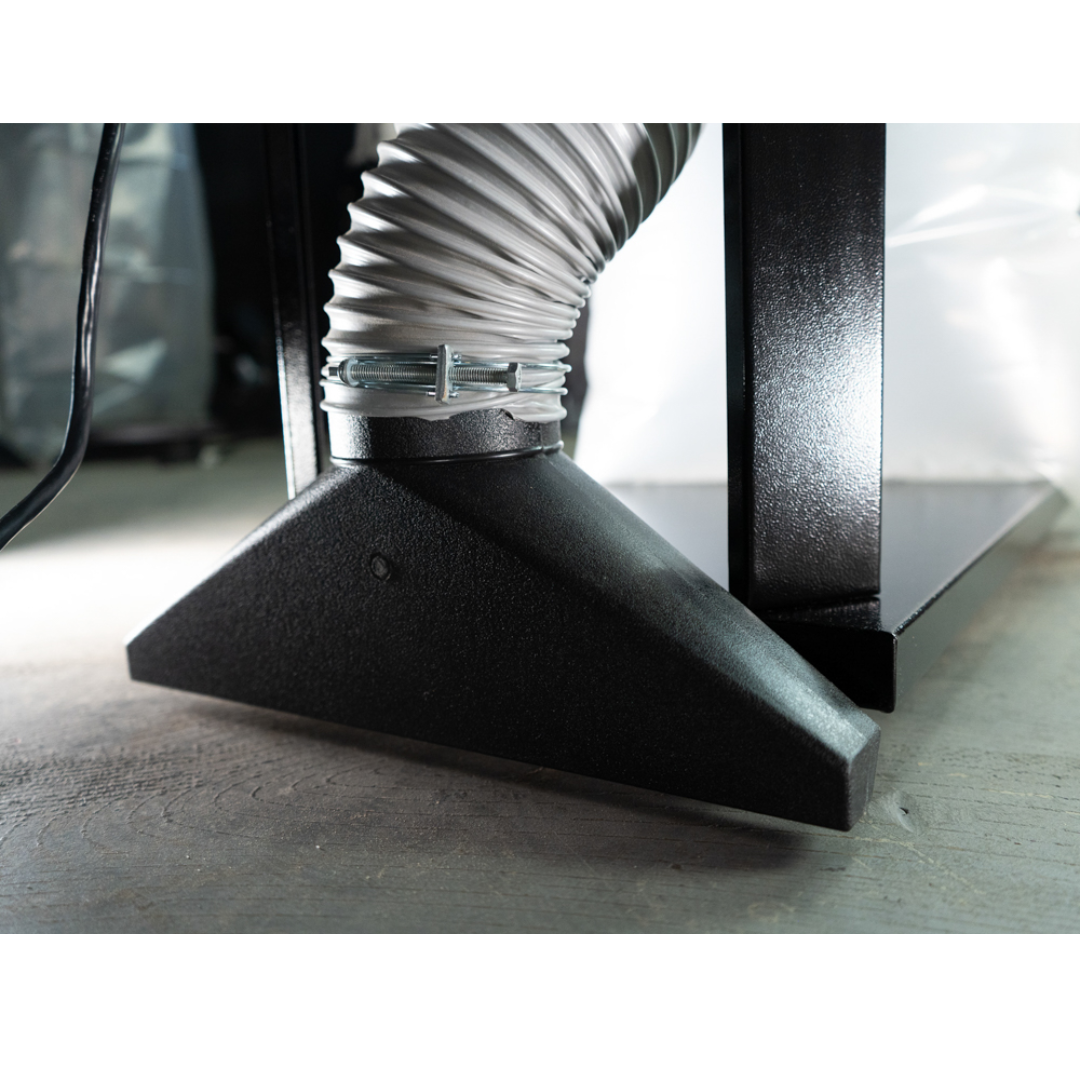 Maksiwa CP_1.C Dust Collector floor dust intake hood showing wide-mouth debris collection design