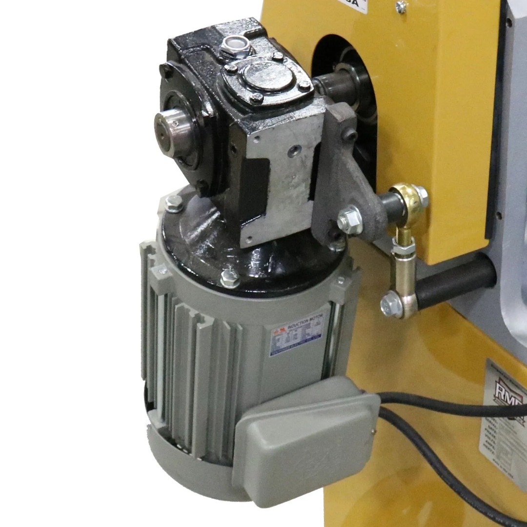 Motor and drive system detail of Baileigh Tube & Pipe Notcher TN-800 1008064 featuring industrial-grade power transmission for continuous fabrication use.