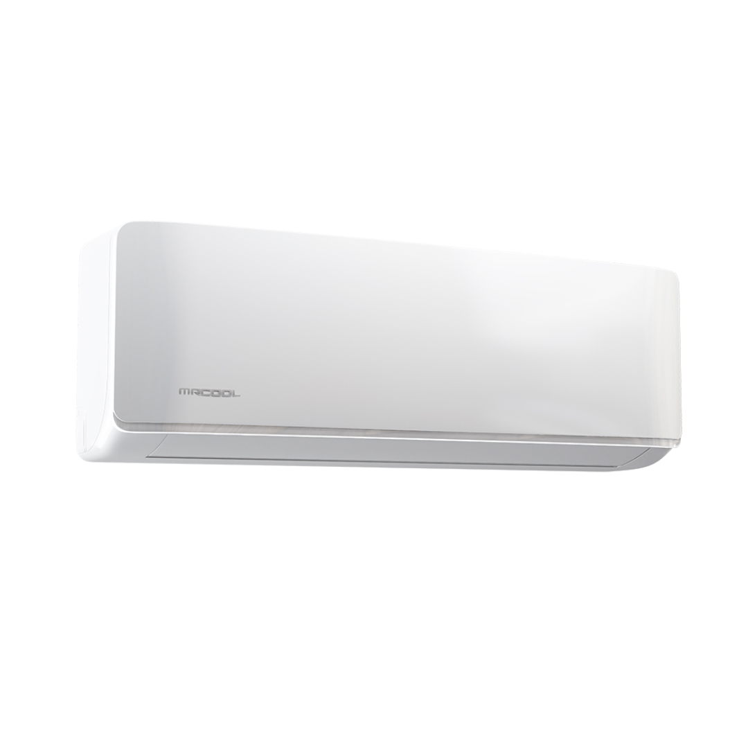 Mrcool Advantage 5th Gen 9k BTU 115V Air Handler A-09-HP-WMAH-115D-O wall-mounted mini split indoor unit front view in white finish