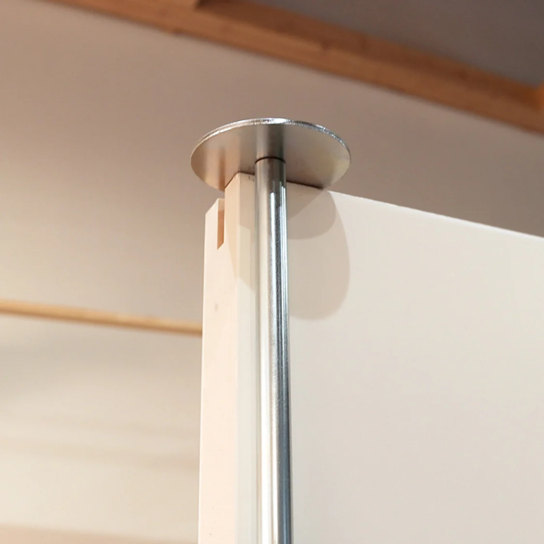 Precision alignment of Virutex Lock Mortiser For Doors FC116U 1600395 during installation on vertical door surface.