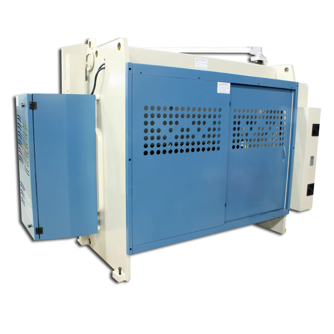 Rear electrical and hydraulic system enclosure on Baileigh 70-Ton Hydraulic Press Brake BP-7098CNC 1000836 designed for reliable industrial machine operation and maintenance access.
