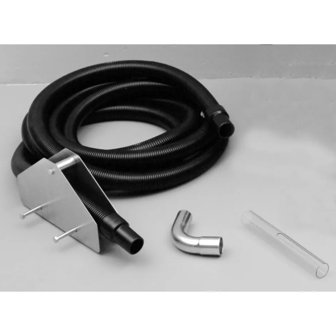 Safety Speed Dust Kit displaying flexible hose and attachment hardware for improved debris management.