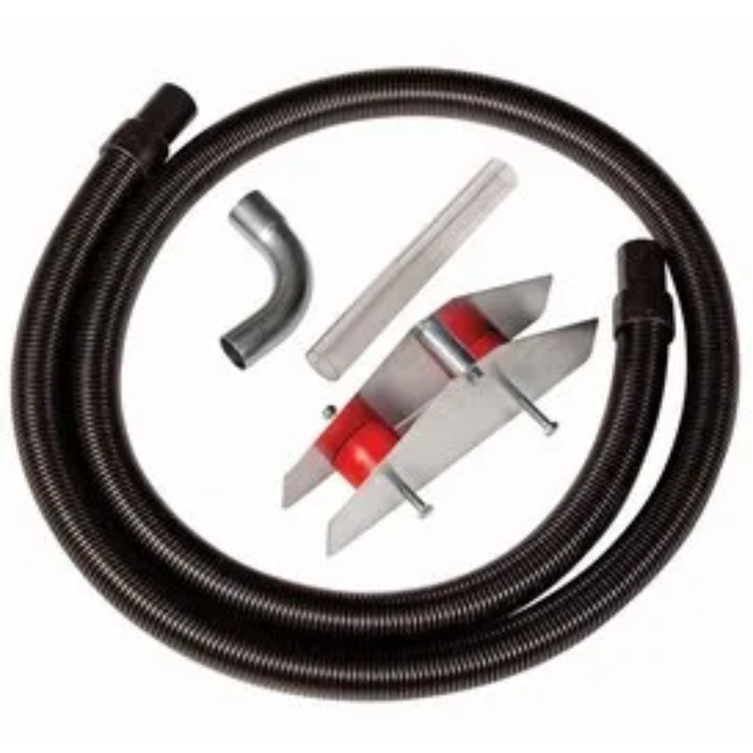 Safety Speed Dust Kit showing full kit layout with hose, fittings, and mounting accessories for dust control applications.