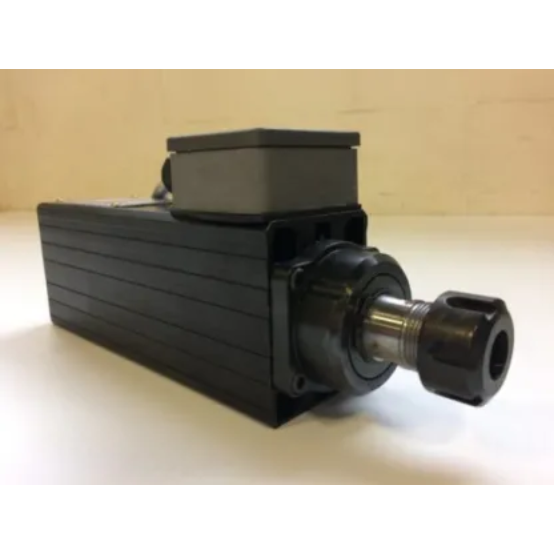 Safety Speed SPM301HD Screw Pocket Machine close-up of motor and spindle assembly