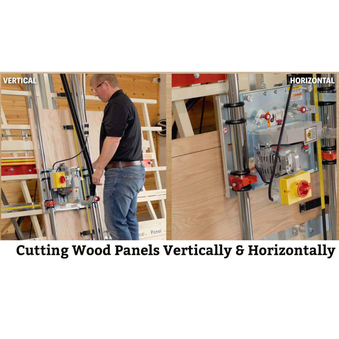 Safetyspeed SR5 Panel Saw and Router Combo operator using machine for precise panel processing