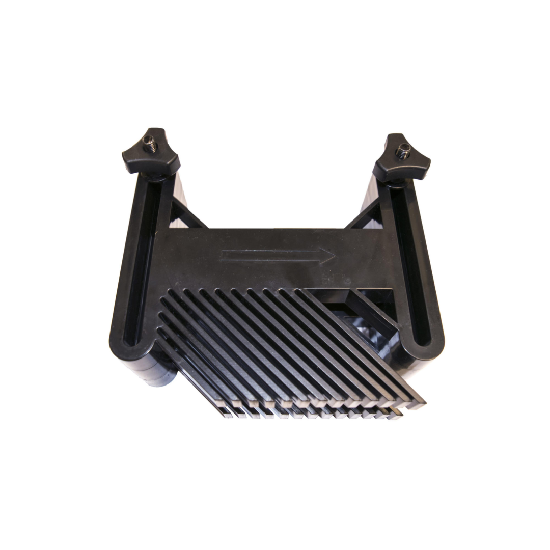 SawStop Double Horizontal Feather Board RT-HFD mounted table saw accessory featuring dual horizontal feather board fingers designed to provide consistent stock control, improved cutting accuracy, and enhanced operator safety during ripping and routing operations.