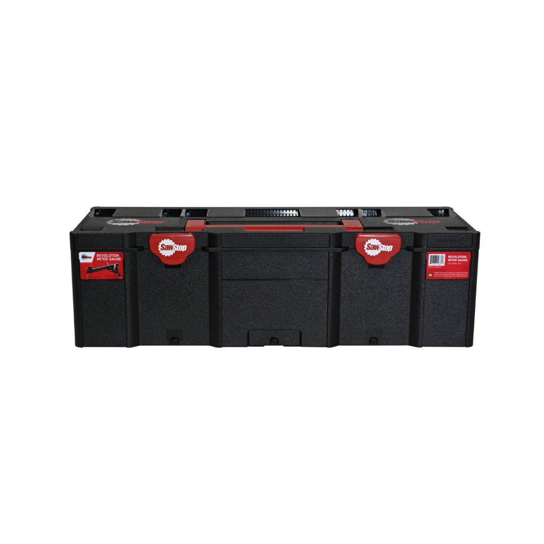 SawStop Revolution Miter Gauge Systainer TSA-RMG-SYS stackable Systainer storage system designed for secure transport, protection, and organization of miter gauge components.