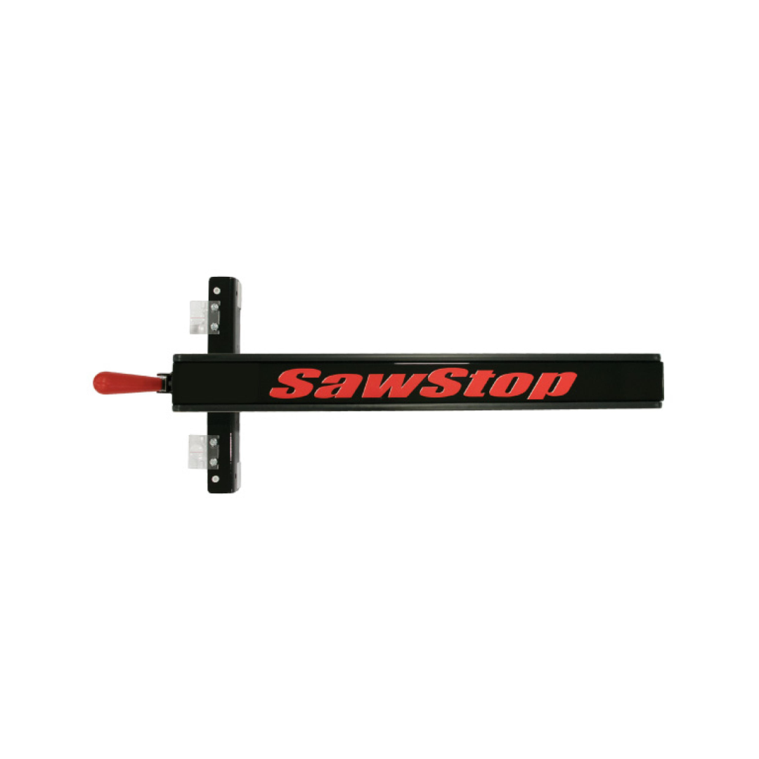 SawStop T-Glide Advance Fence precision table saw fence system featuring a heavy-duty steel construction, smooth-gliding operation, and accurate rip fence positioning for professional woodworking applications.